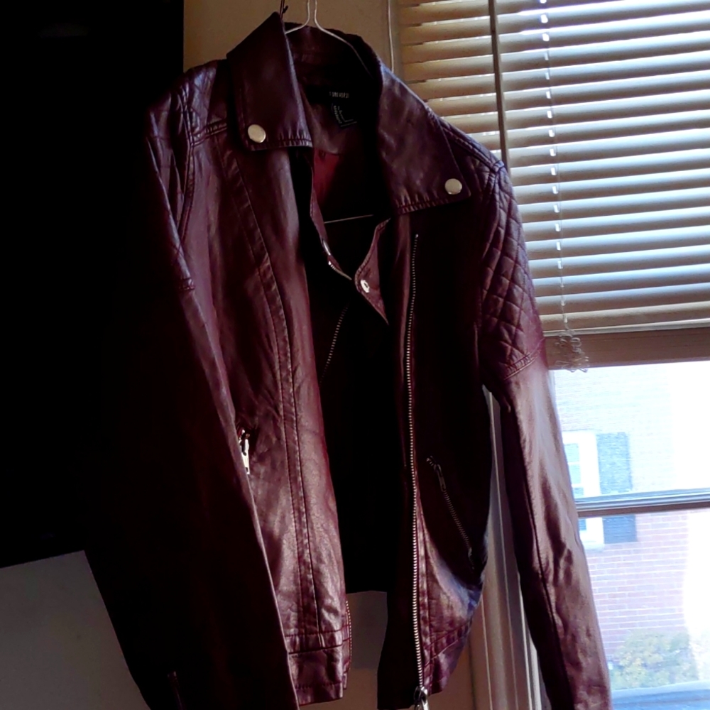 Jacket -forever 21 faux leather jacket
